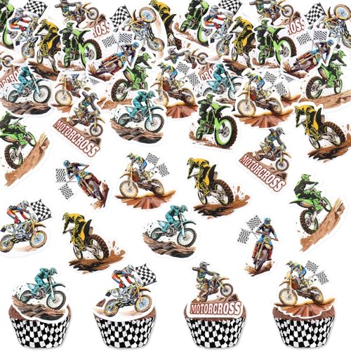 Blumomon 40 Stück Essbar Motorrad Cupcake Topper Dirt Bike Zeichen Tortenaufsatz Dirt Bike Kuchen Dekorationen Motorrad Thema Geburtstags party Blumomon 40 Stück Essbar Motorrad Cupcake Topper Dirt Bike Zeichen Tortenaufsatz Dirt Bike Kuchen Dekorationen Motorrad Thema Geburtstags party von Blumomon