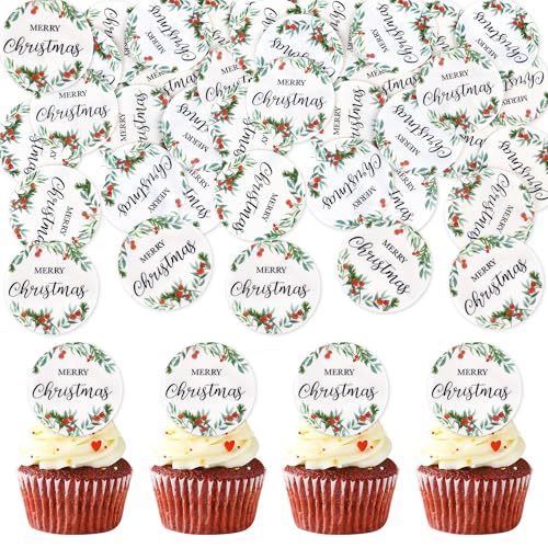 Blumomon 40 Stück Essbare Merry Christmas Cupcake Topper Essbare Weihnachts Kuchen Topper Weihnachts kuchen Dekoration Weihnachtsfeier Feiertagsbedarf Blumomon 40 Stück Essbare Merry Christmas Cupcake Topper Essbare Weihnachts Kuchen Topper Weihnachts kuchen Dekoration Weihnachtsfeier Feiertagsbedarf von Blumomon