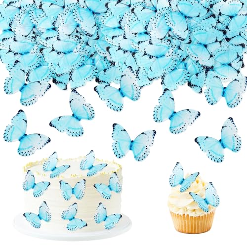 Blumomon 40 Stück Essbare Schmetterling Kuchen Topper Dekorationen Blau Schmetterlinge Cupcake Toppers Hochzeit Geburtstag Party Cupcake Dekoration Ornamente Geburtstagstorte Topper Blumomon 40 Stück Essbare Schmetterling Kuchen Topper Dekorationen Blau Schmetterlinge Cupcake Toppers Hochzeit Geburtstag Party Cupcake Dekoration Ornamente Geburtstagstorte Topper von Blumomon