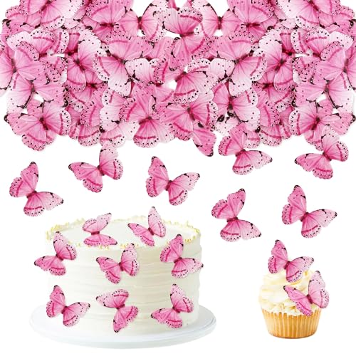 Blumomon 40 Stück Essbare Schmetterling Kuchen Topper Dekorationen Rosa Schmetterlinge Cupcake Toppers Hochzeit Geburtstag Party Cupcake Dekoration Ornamente Geburtstagstorte Topper Blumomon 40 Stück Essbare Schmetterling Kuchen Topper Dekorationen Rosa Schmetterlinge Cupcake Toppers Hochzeit Geburtstag Party Cupcake Dekoration Ornamente Geburtstagstorte Topper von Blumomon