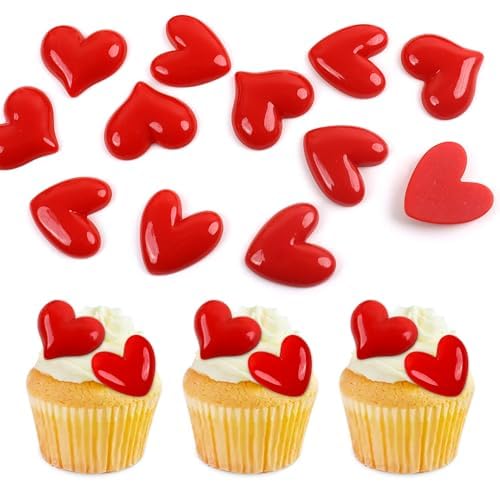 Blumomon Cake Top, Herzen, Rot, 20 Stück, Auswahl Happy Valentine Cake Dekoration, Hochzeit, Braut, Geburtstag, Dusche, Baby, Partydekoration, Artikel Blumomon Cake Top, Herzen, Rot, 20 Stück, Auswahl Happy Valentine Cake Dekoration, Hochzeit, Braut, Geburtstag, Dusche, Baby, Partydekoration, Artikel von Blumomon