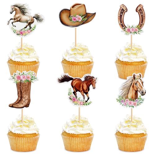 Blumomon Cupcake-Topper mit Pferderennen, 30 Stück, montierte Kuchendekoration mit Pferderennen, für Geburtstage, Babypartys, Hochzeitsfeiern Blumomon Cupcake-Topper mit Pferderennen, 30 Stück, montierte Kuchendekoration mit Pferderennen, für Geburtstage, Babypartys, Hochzeitsfeiern von Blumomon