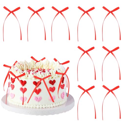 Blumomon Kuchendekorationen Mit Roter Schleife, 20 Stück, für Babyparty, Kindergeburtstag, Hochzeit, Party, Hochzeitstag Blumomon Kuchendekorationen Mit Roter Schleife, 20 Stück, für Babyparty, Kindergeburtstag, Hochzeit, Party, Hochzeitstag von Blumomon