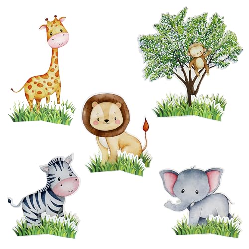 Blumomon Stereoskopische Dschungel-Safari-Tier-Tischdekoration, Dschungeltier-Motiv, Party, Babyparty, Geburtstagsparty, 20 Stück Blumomon Stereoskopische Dschungel-Safari-Tier-Tischdekoration, Dschungeltier-Motiv, Party, Babyparty, Geburtstagsparty, 20 Stück von Blumomon