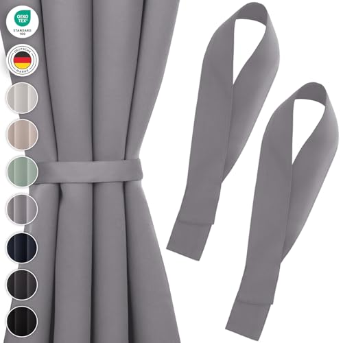 Blumtal Raffhalter für Vorhänge 2X - Vorhang Raffhalter 72x5 cm - waschbare Gardinenhalter Blickdicht - Raffhalter für Gardinen/Gardinen Raffhalter für Verdunkelungsvorhänge&Gardinenschals Dunkelgrau Blumtal Raffhalter für Vorhänge 2X - Vorhang Raffhalter 72x5 cm - waschbare Gardinenhalter Blickdicht - Raffhalter für Gardinen/Gardinen Raffhalter für Verdunkelungsvorhänge&Gardinenschals Dunkelgrau von Blumtal