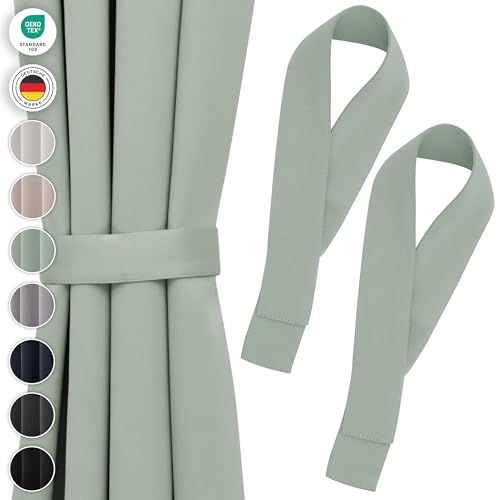 Blumtal Raffhalter für Vorhänge 2X - Vorhang Raffhalter 72x5 cm - waschbare Gardinenhalter Blickdicht - Raffhalter für Gardinen/Gardinen Raffhalter für Verdunkelungsvorhänge & Gardinenschals in Grün Blumtal Raffhalter für Vorhänge 2X - Vorhang Raffhalter 72x5 cm - waschbare Gardinenhalter Blickdicht - Raffhalter für Gardinen/Gardinen Raffhalter für Verdunkelungsvorhänge & Gardinenschals in Grün von Blumtal