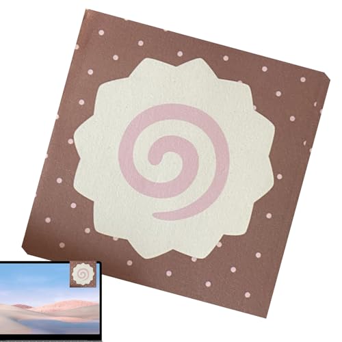 Bmdjdq Nette Haftnotizen, Scratch -Schreibpapier, Schreibtischnotenblätter, Tränenfestes Papier, Klebstoffdesign, 7,5 x 7,5 cm, für Heimnummer, Klassenzimmer, Bibliothek von Bmdjdq