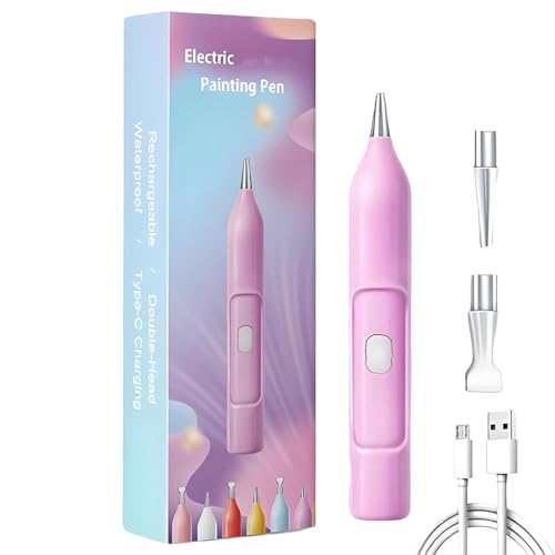 Ezypen Electric Diamond Painting Stift, Kunstwerkzeug, Strassmalerei, Vakuumabholung, wiederaufladbare Batterie, 15x2,5 cm, für Teamaktivitäten, Klassenzimmer von Bmdjdq