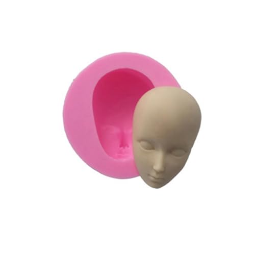 Gesichtsform, Puppenkopf-Silikon-Kuchenformen, handgefertigte Ton-Formen, Zuckerhandwerk, Schokoladenform für Fondant, Kuchendekoration, Backwerkzeuge Gesichtsform, Puppenkopf-Silikon-Kuchenformen, handgefertigte Ton-Formen, Zuckerhandwerk, Schokoladenform für Fondant, Kuchendekoration, Backwerkzeuge von Bmdjdq