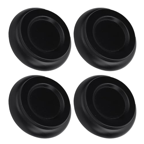 Bnineteenteam 4 Stcs Massivholzmöbel Beinpolster, Schaumstoffbasis -Design, Universal Piano Caster Cup, Geeignet für Aufrechte Klaviere mit Bodenschutz (Black) von Bnineteenteam