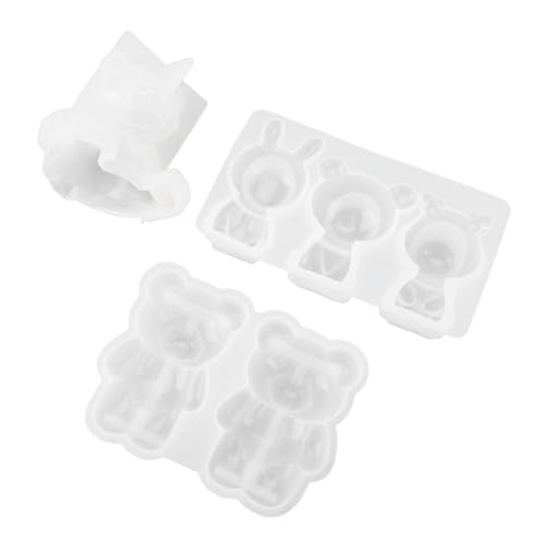 Bnineteenteam Tierharzform, Benutzerfreundliche und Vielseitige Silikon -DIY -Form für Tischschmuck, Hohe Zähigkeit Easy Release 3D Bär von Bnineteenteam