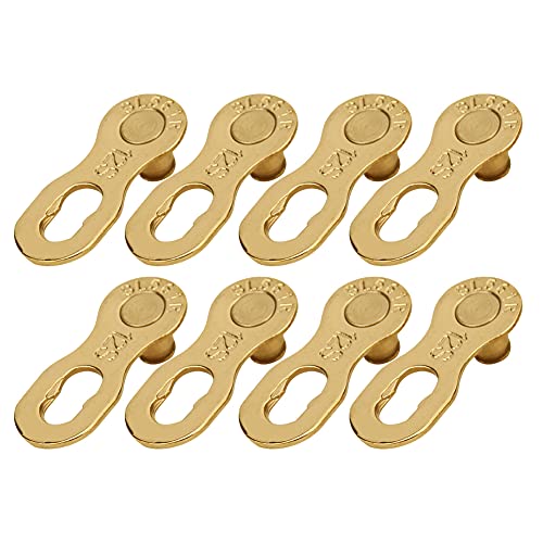 Stahlradkettenkettenverbindungsanschluss Set- Premium 12-Geschwindigkeitsteil für Mountain Road Bicycle- 4 Paare, 3 Farbauswahl (SILVER) (GOLD) von Bnineteenteam