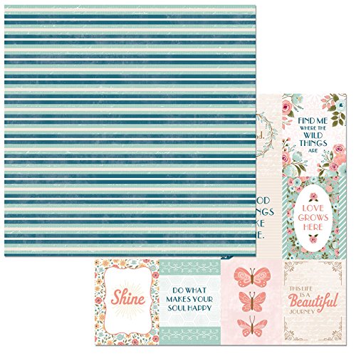 American Crafts Early Bird Double-Sided Cardstock 12"X12"-Time Flies American Crafts Early Bird Double-Sided Cardstock 12"X12"-Time Flies von Bo Bunny