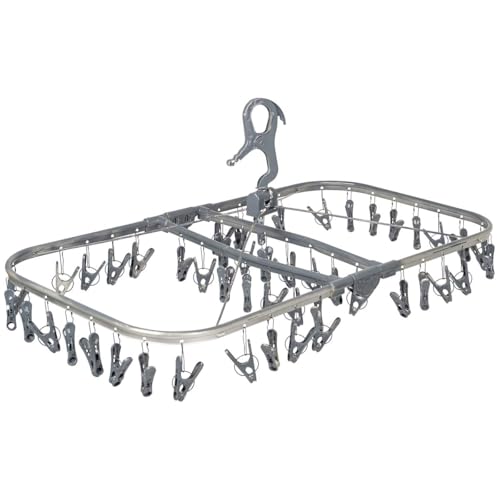 Bo-Camp - Trockenkarussell - Faltbar - 48 Klammern - Grau Bo-Camp - Trockenkarussell - Faltbar - 48 Klammern - Grau von Bo-Camp