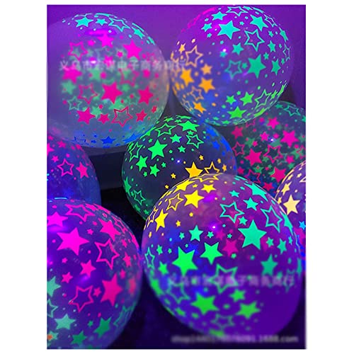 Ballons rosa 50 stücke Neon Glow Ballon Geburtstag Glow Party Supplies Fluoreszierende Ballons Jubiläum Glow Party Dekorationen Luft Helium Ballons Happy birthday ballon von BoNene