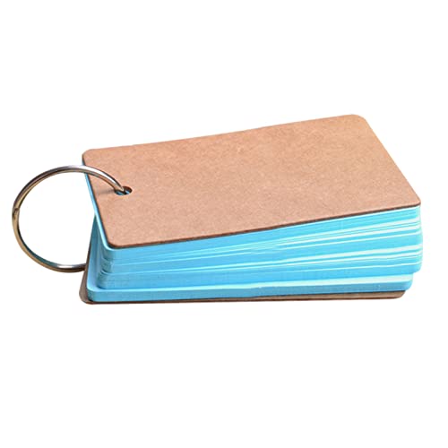 Haftnotiz Tragbare Schnallebinder Anmerkungskarten Note Pad DIY. Leerer Karten-Briefpapier-Notiz-Pad lose-Blatt-Note Notiz-Pad-Wort-Lernen Haftnotiz Set (Size : Blue) von BoNene