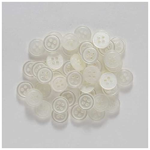 Knöpfe 100 stücke 4 Loch Pearl Harz Knöpfe Nähen Scrapbooking Kleidung Home Handwerk Handgemachte Zubehör Kartenherstellung DIY. Dekor 10-15mm. Knöpfe Schwarz (Color : P, Size : 15mm) von BoNene
