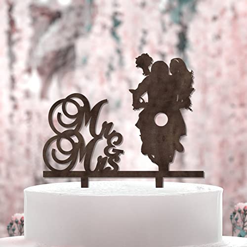 Mr and Mrs Hochzeitstorte Topper Brautdusche Kuchenaufsatz für Hochzeit Braut und Bräutigam auf Motorrad Silhouette Hochzeit Kuchen Topper Rustikale Hochzeit Geschenk Custom Brown Wood Cake Toppers Mr and Mrs Hochzeitstorte Topper Brautdusche Kuchenaufsatz für Hochzeit Braut und Bräutigam auf Motorrad Silhouette Hochzeit Kuchen Topper Rustikale Hochzeit Geschenk Custom Brown Wood Cake Toppers von BoTingKaiDZ