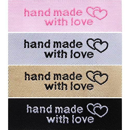 120 Stück personalisierte Nähetiketten zum Annähen auf Kleidung Etiketten handgefertigt ineinandergreifende Herzmuster Etikettenanhänger für handgefertigte Gegenstände Kleidung, weiß, rosa, braun 120 Stück personalisierte Nähetiketten zum Annähen auf Kleidung Etiketten handgefertigt ineinandergreifende Herzmuster Etikettenanhänger für handgefertigte Gegenstände Kleidung, weiß, rosa, braun von Boao