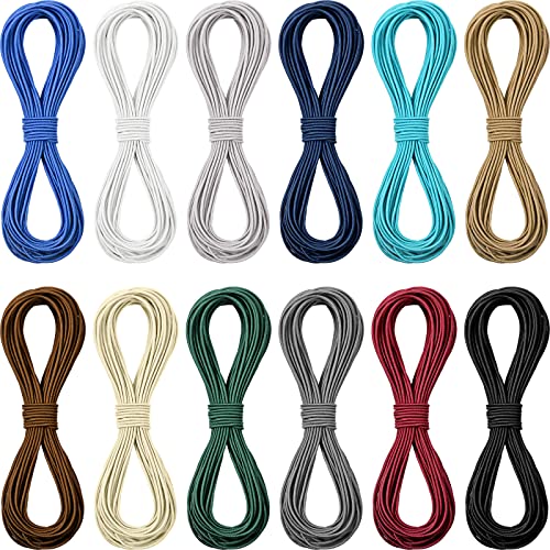 130 Yards Mehrfarbige Perlenschnur 1 mm für Schmuckherstellung, Stretch-elastische Schnur zum Nähen, elastische Perlenschnur zum Nähen und Armbändern, Halsketten, Schmuckherstellung (dunkle Farben) 130 Yards Mehrfarbige Perlenschnur 1 mm für Schmuckherstellung, Stretch-elastische Schnur zum Nähen, elastische Perlenschnur zum Nähen und Armbändern, Halsketten, Schmuckherstellung (dunkle Farben) von Boao
