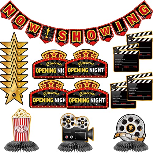 36 Stück Film Nacht Party Dekorationen Kit Jetzt Zeigt Banner Film Wabe Tisch Mittelstücke Film Nacht Ausschnitte für Film Nacht Party 36 Stück Film Nacht Party Dekorationen Kit Jetzt Zeigt Banner Film Wabe Tisch Mittelstücke Film Nacht Ausschnitte für Film Nacht Party von Boao