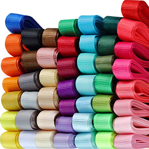 48 Farben 96 Yard 3/8 Zoll Breite Fest Grosgrain Bänder Regenbogen Farbe Stoff Band Set für Nähen Haarschleife Handwerk Hochzeit Party Geschenk Verpackung Blumen Arrangement 48 Farben 96 Yard 3/8 Zoll Breite Fest Grosgrain Bänder Regenbogen Farbe Stoff Band Set für Nähen Haarschleife Handwerk Hochzeit Party Geschenk Verpackung Blumen Arrangement von Boao