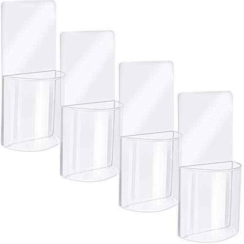 Boao 4 Stück Fernbedienung Halter Wandhalterung Acryl Organizer Aufbewahrungsbox Transparent Praktischer Medien Organisator von Boao