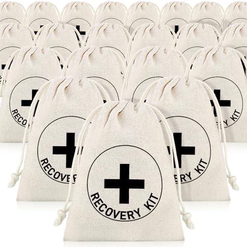 Boao Geschenktüten für Junggesellinnenabschiede, Dekorationen, Brautparty, Beutel mit Kordelzug, Hochzeitszubehör, Weiß, 20 Stück, 13 x 18 cm von Boao