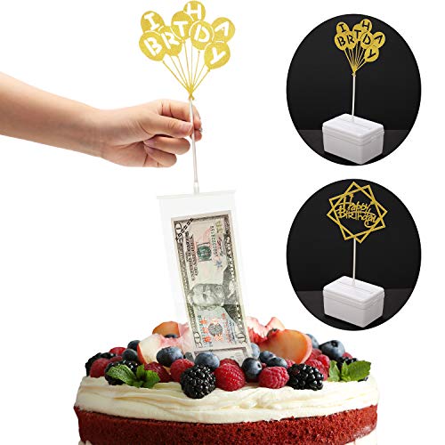 Kuchen Geburtstag Spardose Set mit Toppern und Taschen für Geburtstag Kuchen ab 8 Zoll Kuchen Geburtstag Spardose Set mit Toppern und Taschen für Geburtstag Kuchen ab 8 Zoll von Boao