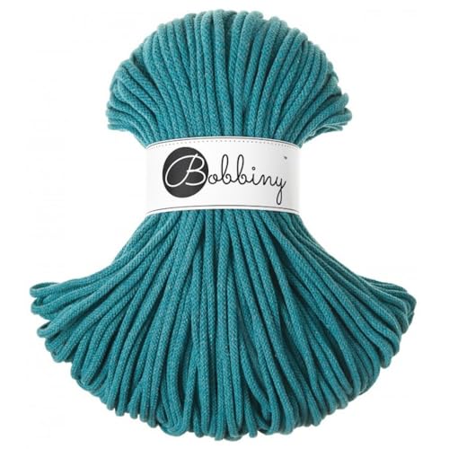 Bobbiny Makramee-Flechtkordel, 5 mm, 100 m, Teal Bobbiny Makramee-Flechtkordel, 5 mm, 100 m, Teal von Bobbiny