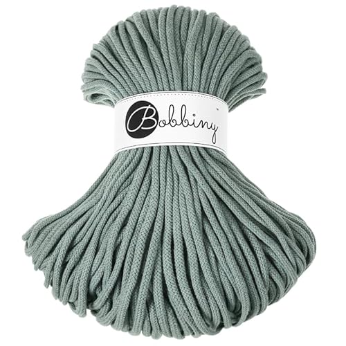 Bobbiny Geflochtene Makramee-Schnur, 5 mm, 100 % recycelte Baumwolle, Lorbeer, 50 m Bobbiny Geflochtene Makramee-Schnur, 5 mm, 100 % recycelte Baumwolle, Lorbeer, 50 m von Bobbiny