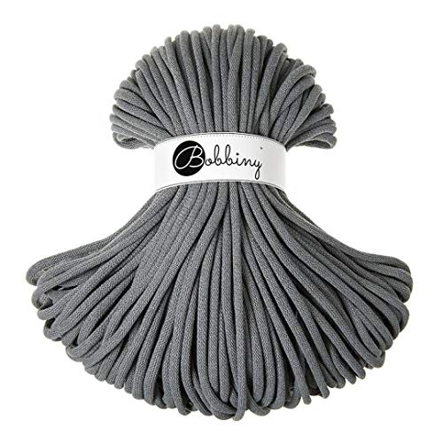 Bobbiny Jumbo 9 mm Rope-Garn 100 m Kordel (Steel) von Bobbiny