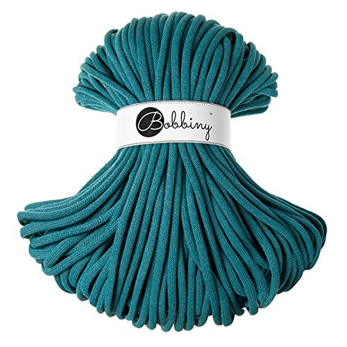 Bobbiny Jumbo 9 mm Rope-Garn 100 m Kordel (Teal) von Bobbiny