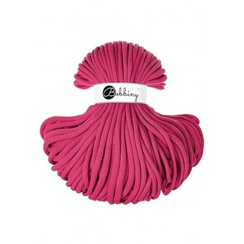 Bobbiny Jumbo 9mm Baumwollkordel 100m Dopamine Pink Bobbiny Jumbo 9mm Baumwollkordel 100m Dopamine Pink von Bobbiny
