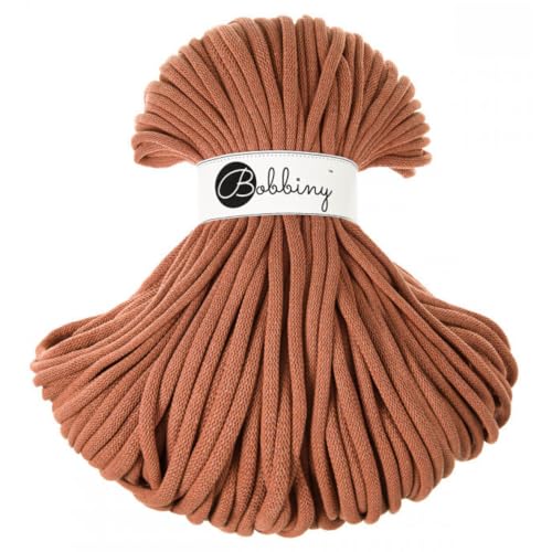 Bobbiny Makramee-Schnur, geflochten, Jumbo, 9 mm (Terrakotta), 100 m Bobbiny Makramee-Schnur, geflochten, Jumbo, 9 mm (Terrakotta), 100 m von Bobbiny
