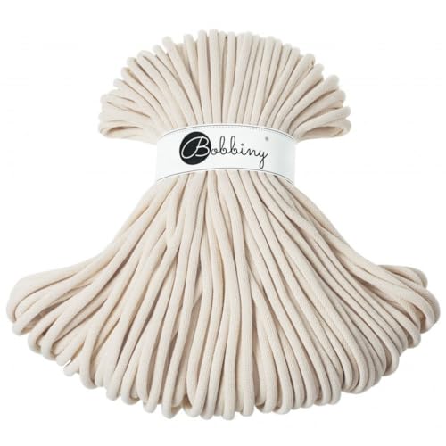 Bobbiny Jumbo-Makramee-Schnur, geflochten, 9 mm, 100 m Bobbiny Jumbo-Makramee-Schnur, geflochten, 9 mm, 100 m von Bobbiny