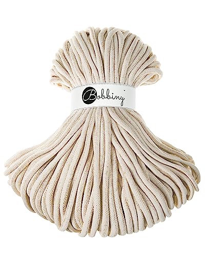 Bobbiny Jumbo-Makramee-Schnur, geflochten, 9 mm, 100 m Bobbiny Jumbo-Makramee-Schnur, geflochten, 9 mm, 100 m von Bobbiny