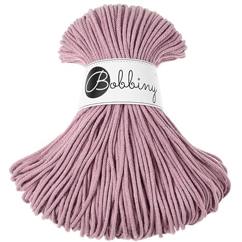 Bobbiny Junior 3 mm - Rope-Garn 100 m (Dusty Pink) von Bobbiny