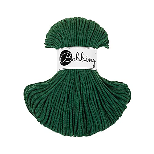 Bobbiny Junior 3 mm - Rope-Garn 100 m (Pine Green) von Bobbiny