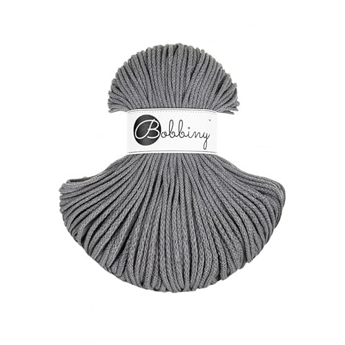 Bobbiny Junior 3 mm - Rope-Garn 100 m (Stone Grey) von Bobbiny