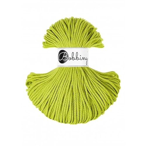 Bobbiny Junior Baumwollgarn 3mm Dopamine Lime 100m von Bobbiny