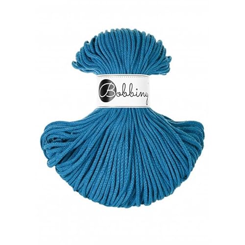 Bobbiny Junior Baumwollschnur Blau 3mm 100m von Bobbiny