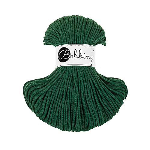 Bobbiny Makramee-Schnur, geflochten, Junior, 3 mm (Pine Green), 100 m Bobbiny Makramee-Schnur, geflochten, Junior, 3 mm (Pine Green), 100 m von Bobbiny