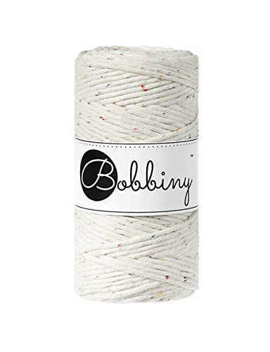 Bobbiny Makramee Kordel 3mm - 100m - (Regenbogen) von Bobbiny