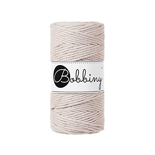Bobbiny Makramee Kordel 3mm - 100m - (nackt) von Bobbiny