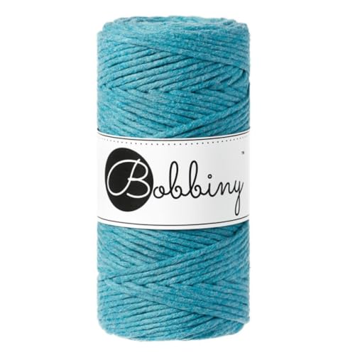 Bobbiny Makramee-Schnur, 3 mm, einlagig, 100 m, Blaugrün Bobbiny Makramee-Schnur, 3 mm, einlagig, 100 m, Blaugrün von Bobbiny