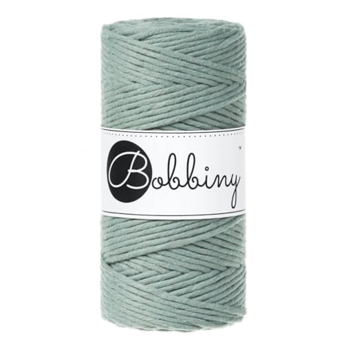 Bobbiny Makramee-Schnur, 3 mm, einlagig, Lorbeerfarben, 100 m von Bobbiny