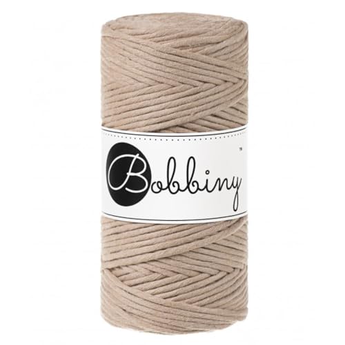 Bobbiny Makramee-Schnur, 3 mm, einlagig, Sandfarben, 100 m Bobbiny Makramee-Schnur, 3 mm, einlagig, Sandfarben, 100 m von Bobbiny