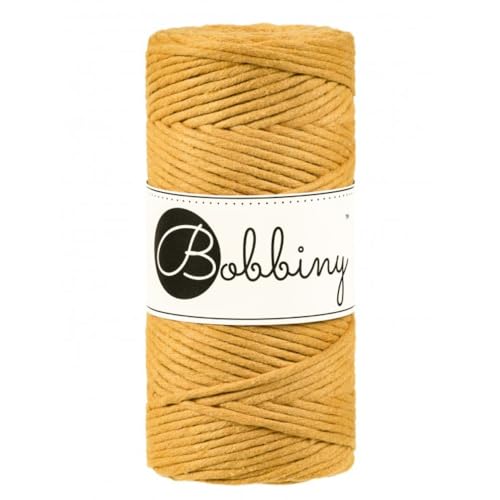 Bobbiny Makramee-Schnur, 3 mm, einlagig, senffarben, 100 m Bobbiny Makramee-Schnur, 3 mm, einlagig, senffarben, 100 m von Bobbiny