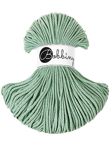 Bobbiny Makramee-Schnur, 3 mm, geflochten, Aloe, 100 m Bobbiny Makramee-Schnur, 3 mm, geflochten, Aloe, 100 m von Bobbiny